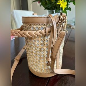 Tommy Bahama Rattan Cane Basket Bag